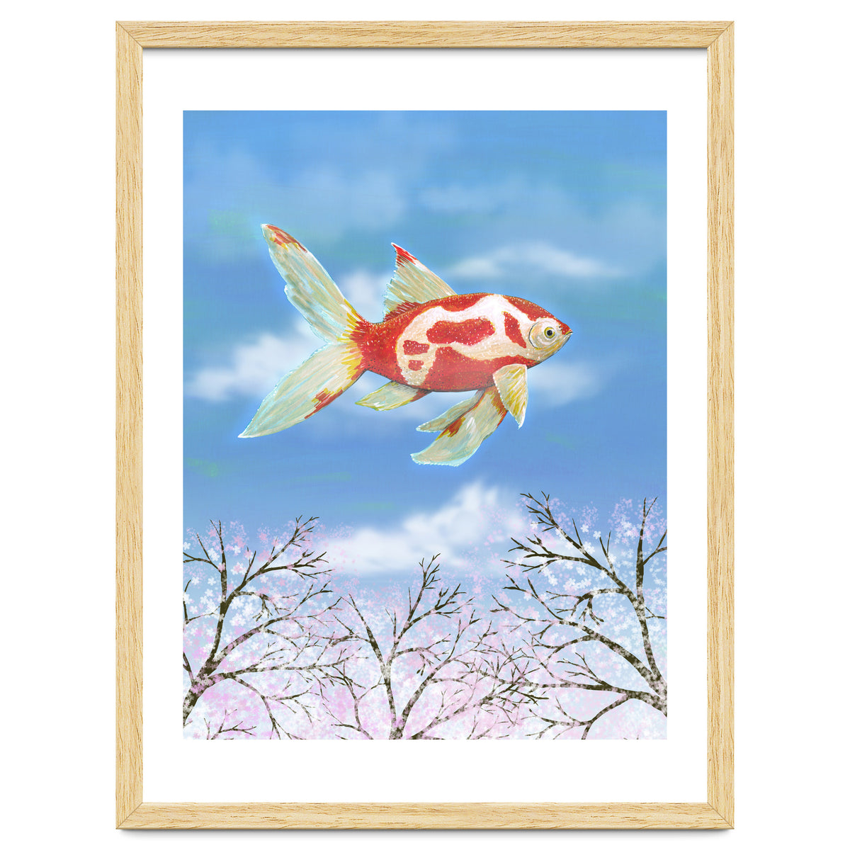 Flying goldfish