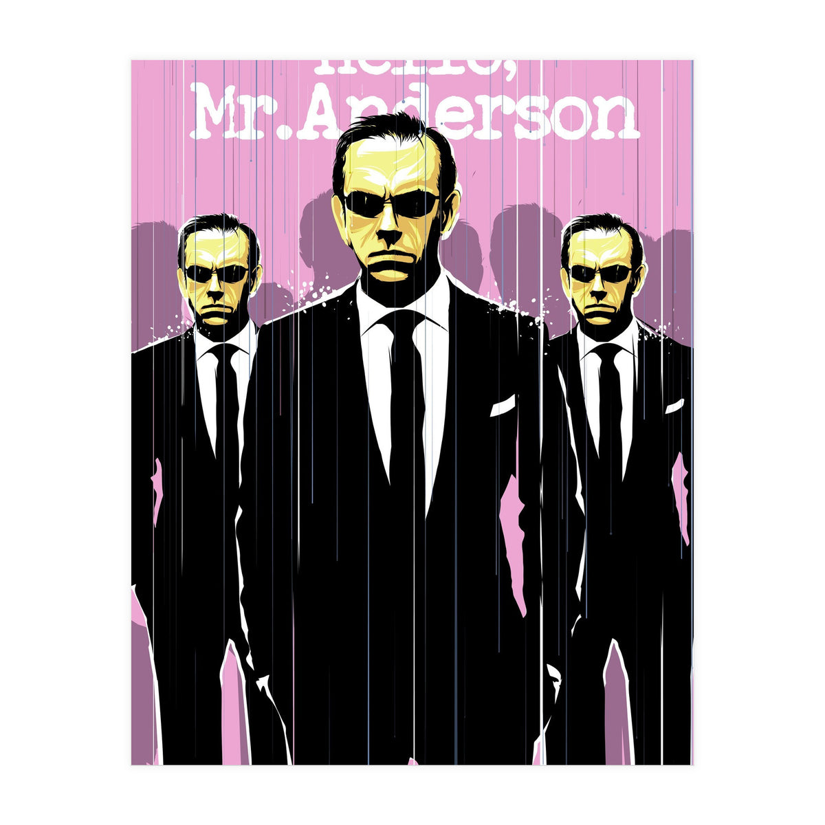 Hello Mr Anderson Matrix movie poster (Print Only)