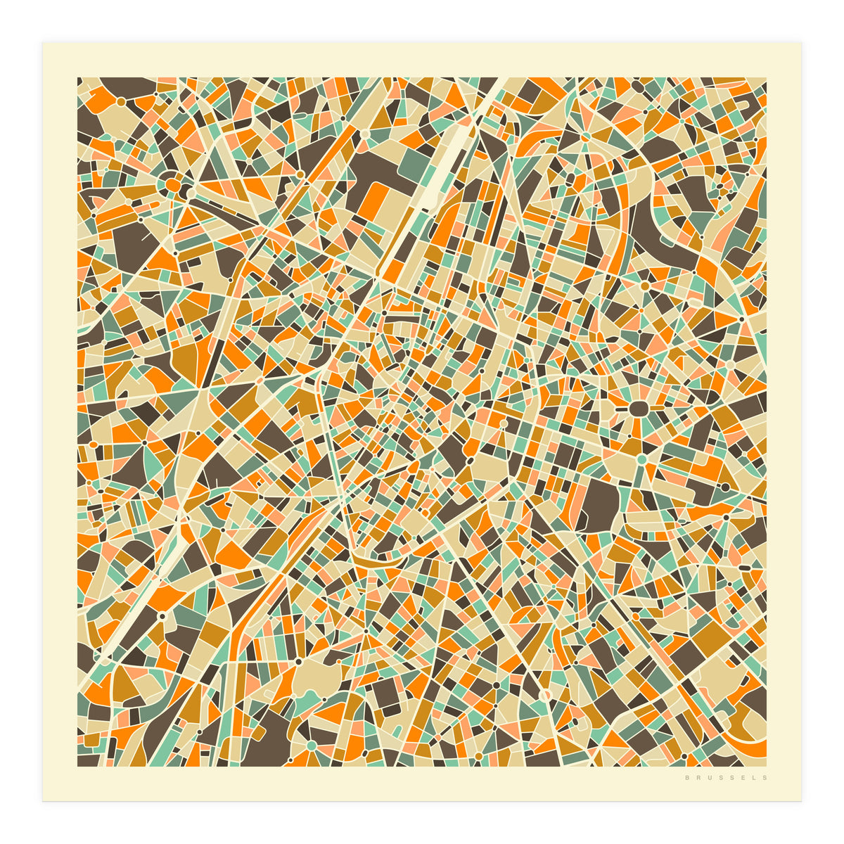 BRUSSELS MAP (Print Only)