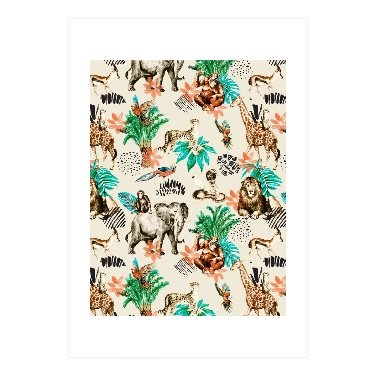 Wild animals 01 (Print Only)
