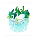 Swans In Love (Print Only) thumbnail