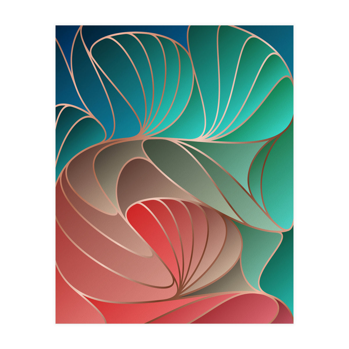 Colorful Art Deco I (Print Only)