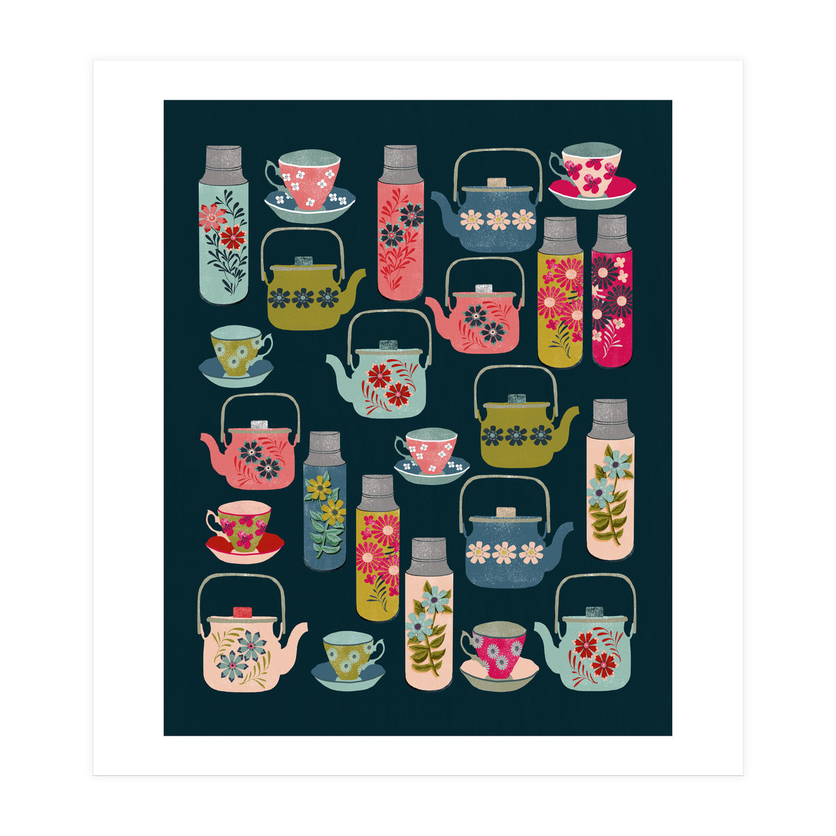 Vintage Thermos and Teapots (Print Only)