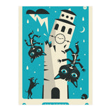 TAROT CARD CAT: THE TOWER (Print Only) thumbnail