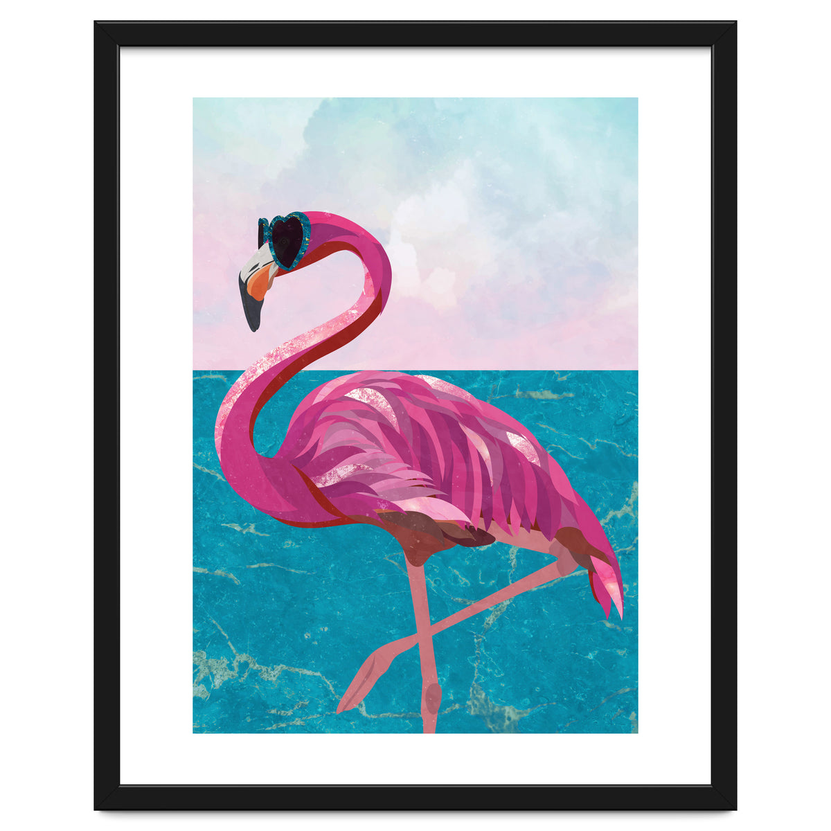 Flamingo on holiday