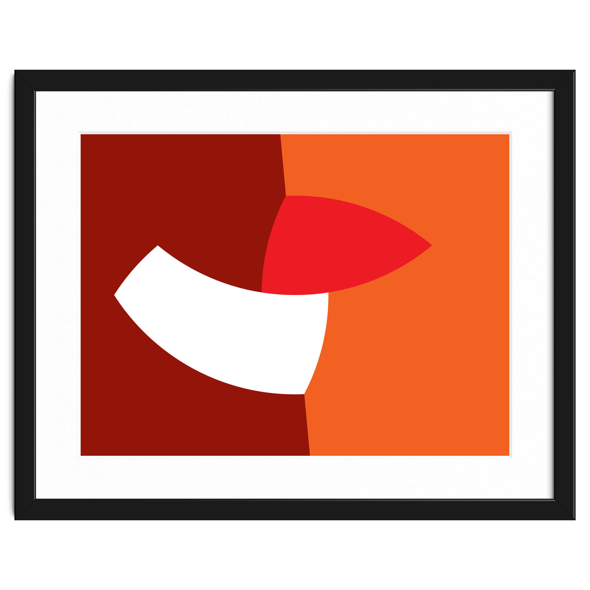 Geometric Shapes No. 66 - orange & reds