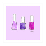 Nail Polish Watercolour | Purple (Print Only) thumbnail