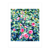 Winter Rose | Botanical Floral Garden | Boho Vintage Plants Meadow Roses Painting (Print Only) thumbnail