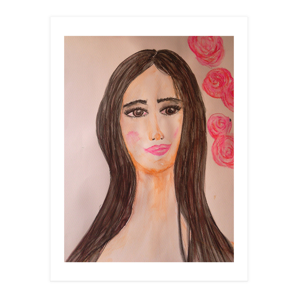 A Brunette With Sad Eyes  (Print Only)