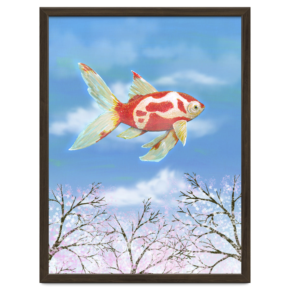 Flying goldfish