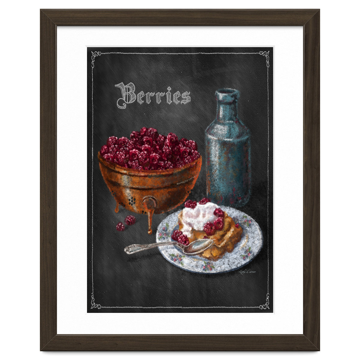Berries Chalkboard Art