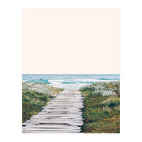 The Ocean is Calling & I Must Go | Pastel Sea Beachy Nature Landscape Travel (Print Only)