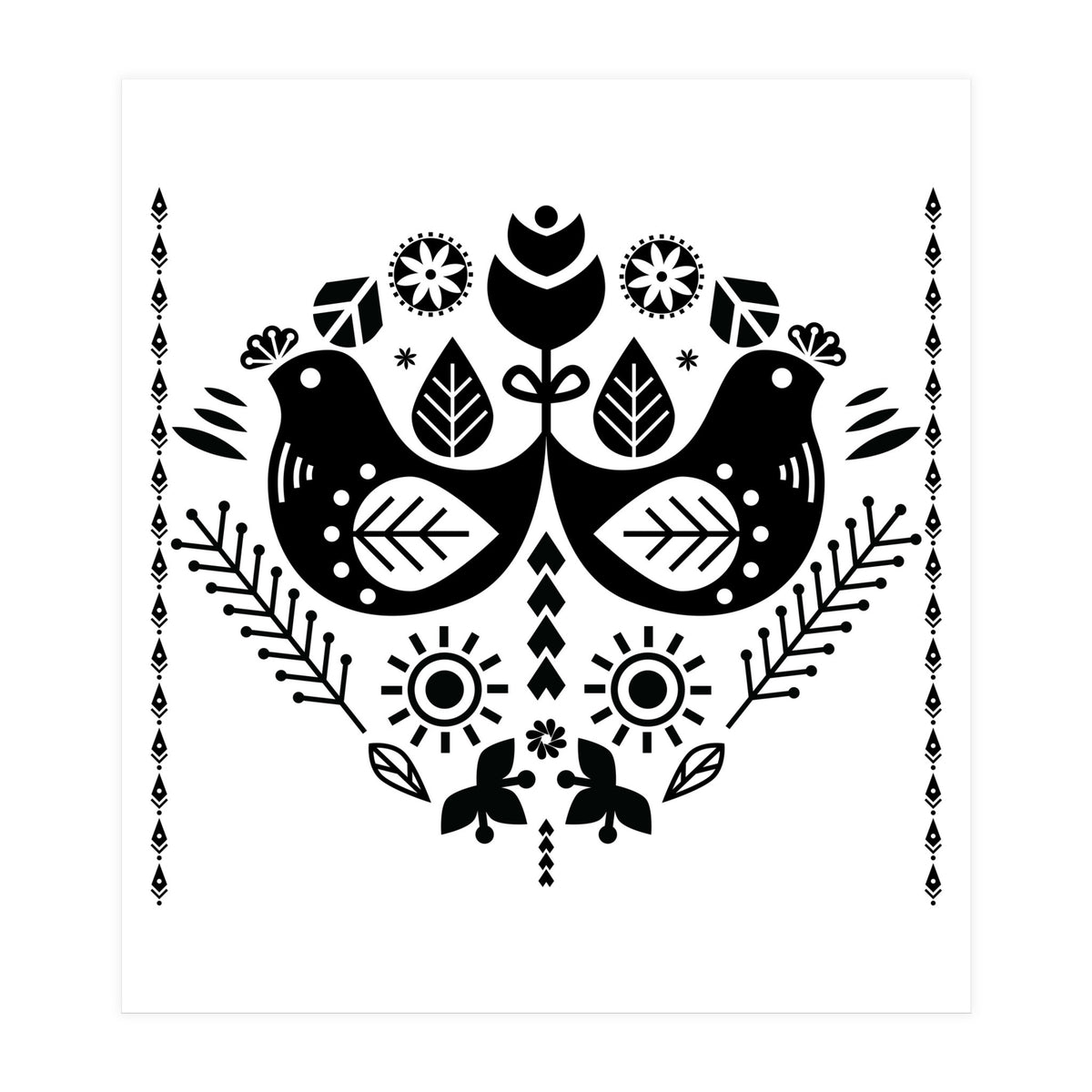 Scandi Folk Pattern (Print Only)