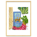 Royal Bengal Cats | Palace Pets & Architecture Building | Exotic Travel Urban Jungle Terrazzo Tiles thumbnail