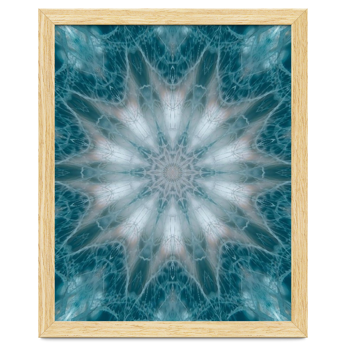 Mandala - Green, White, Rose