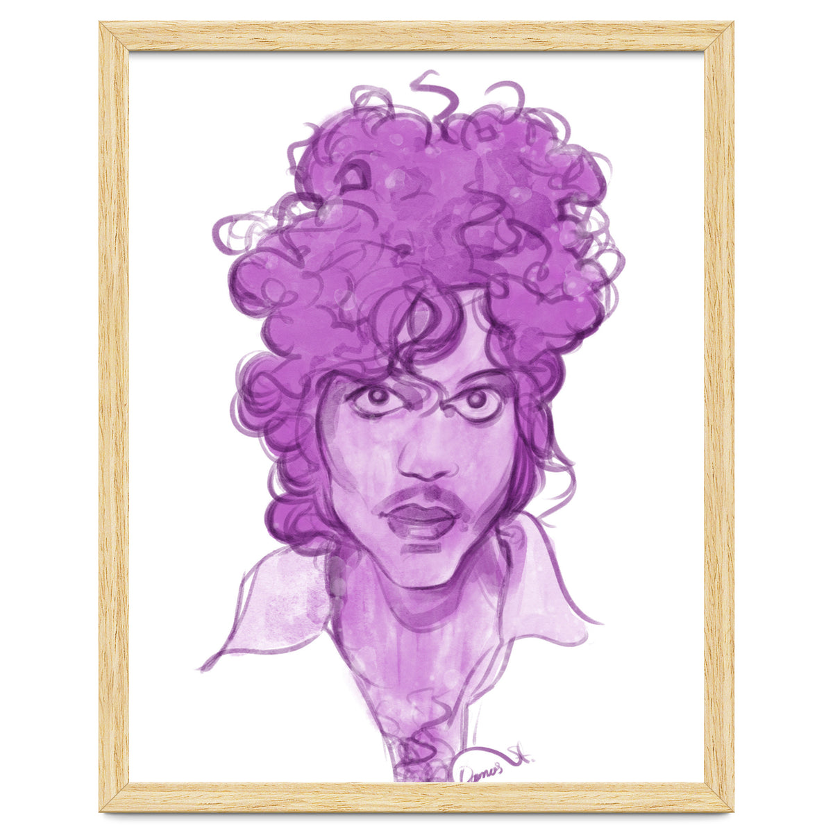 Prince Watercolor illustration
