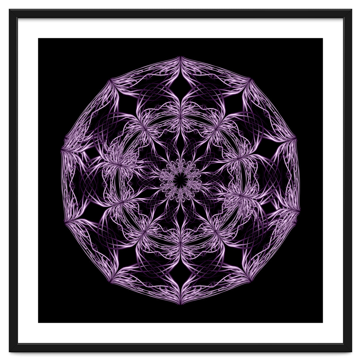 Mandala purple and black