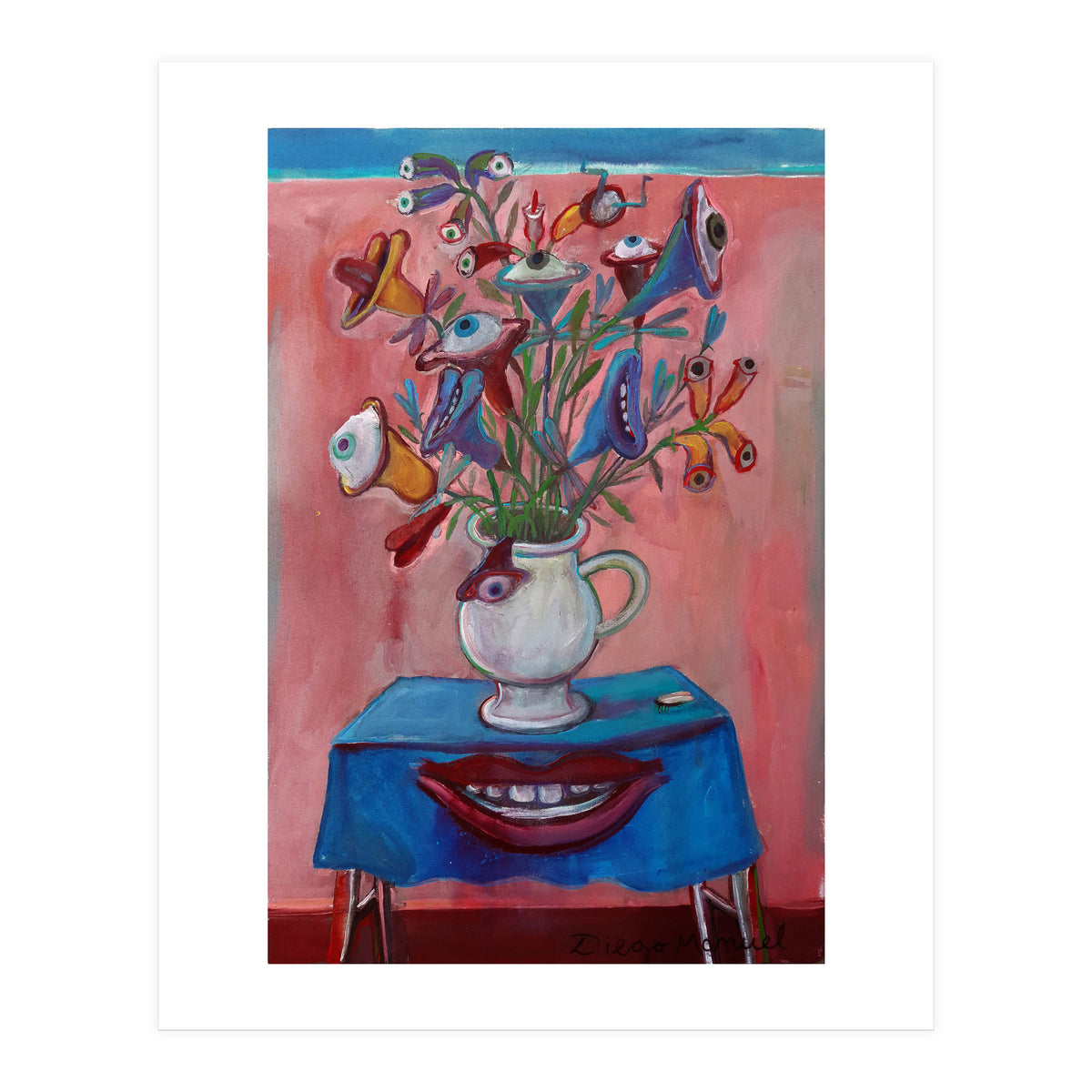 Flores Ojos Bocas (Print Only)