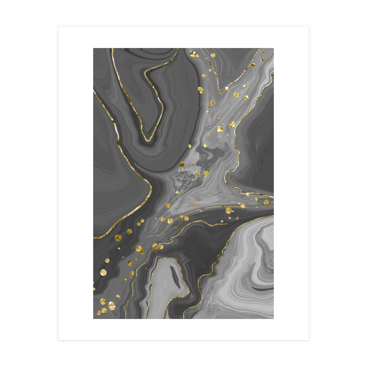 Liquid Marble No. 2 | black (Print Only)