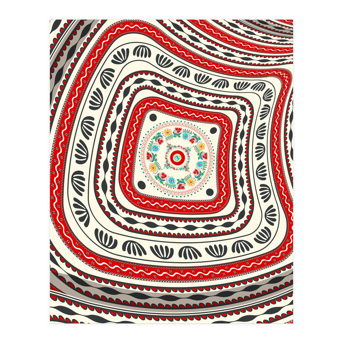 Romanian embroidery background 16 (Print Only)