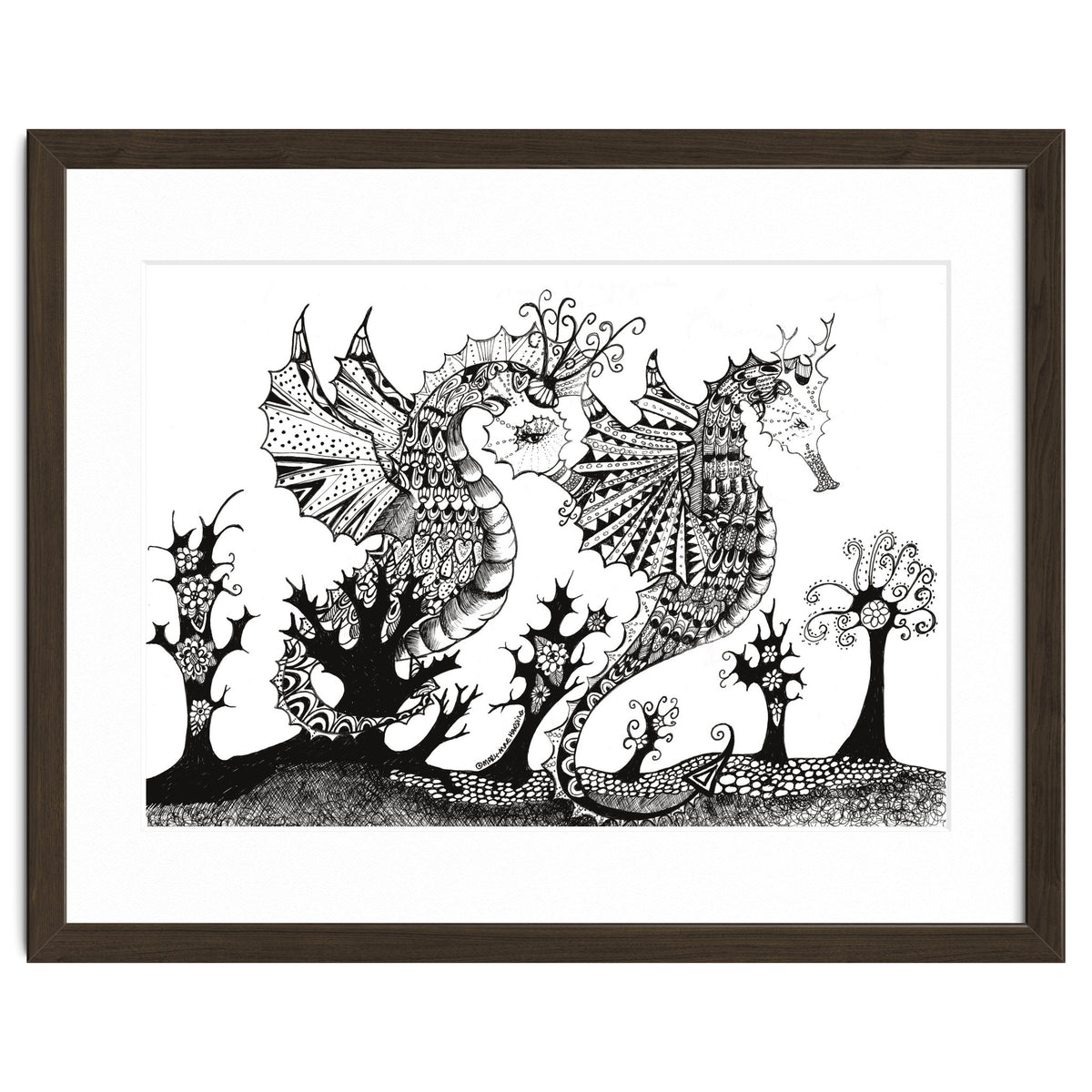 Seahorse Dragons Mystical Home