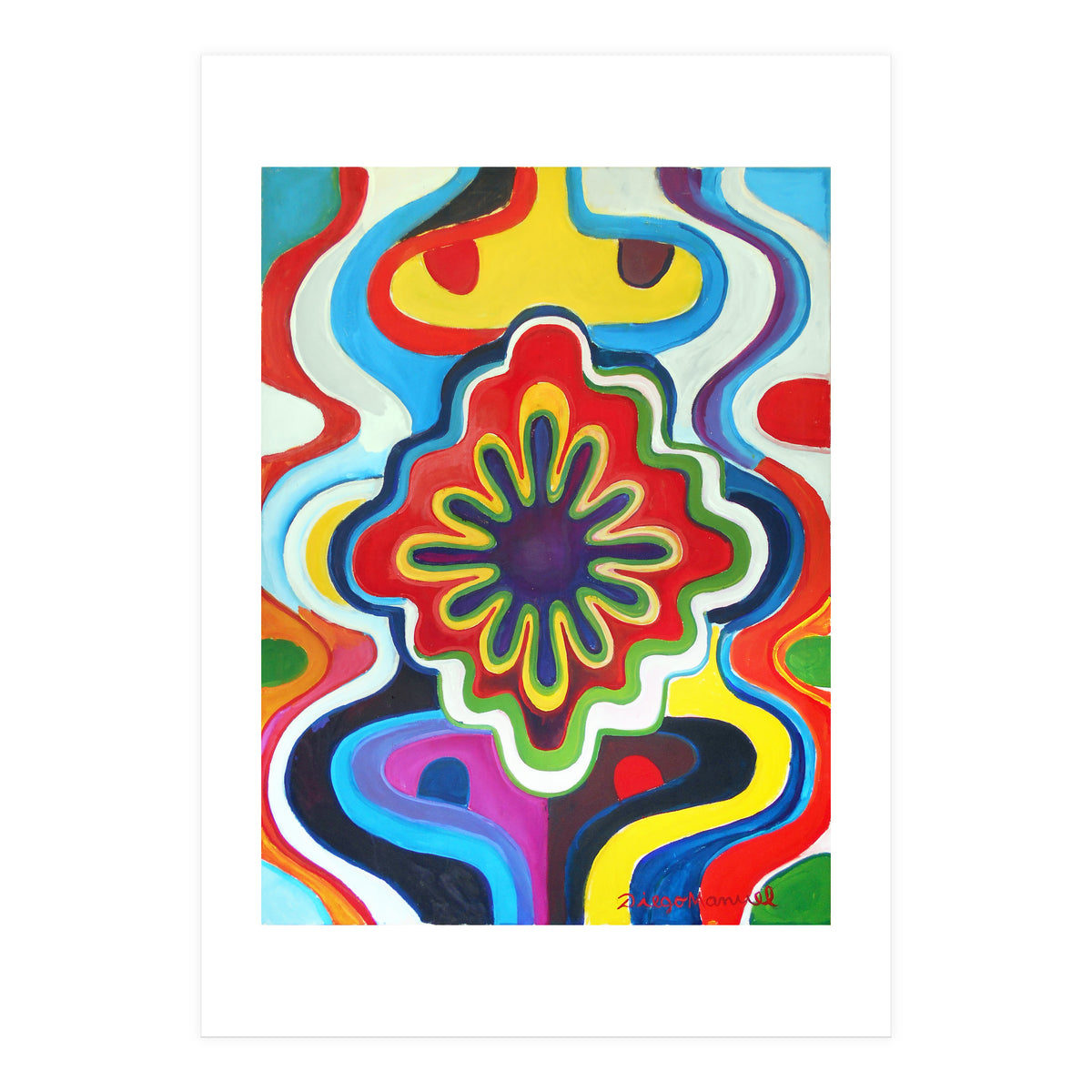 Graffiti Con Flor (Print Only)