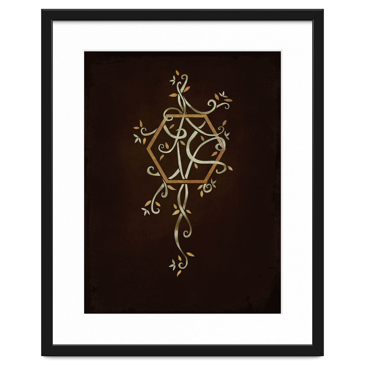 Flowering golden hexagon