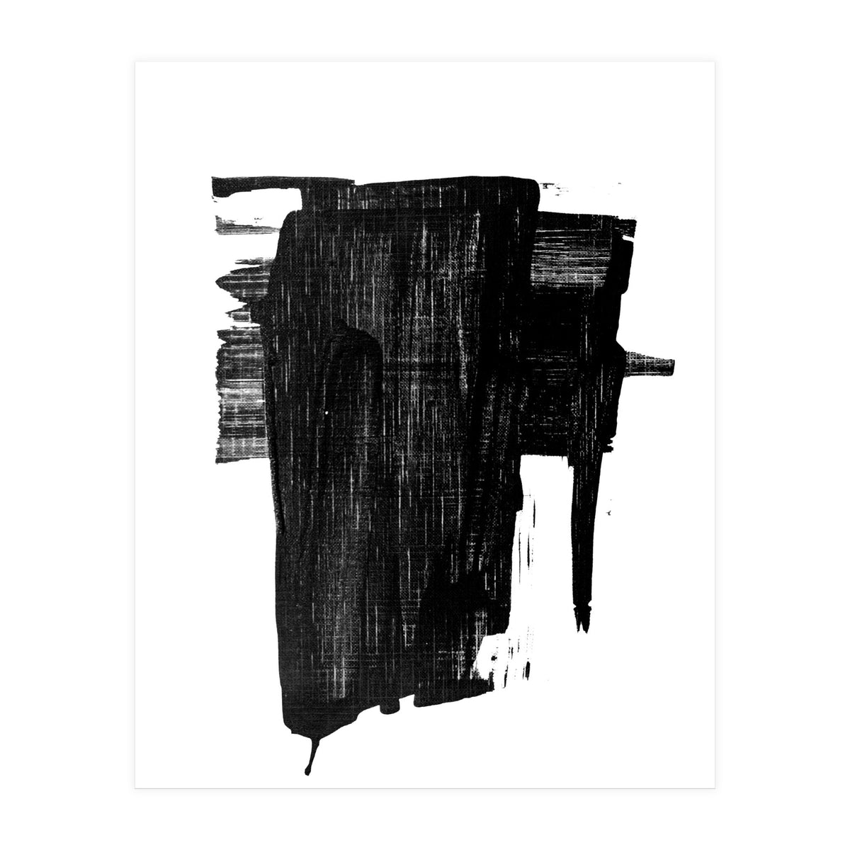 Minimalist Textured Brushstroke Art #2 (Print Only)