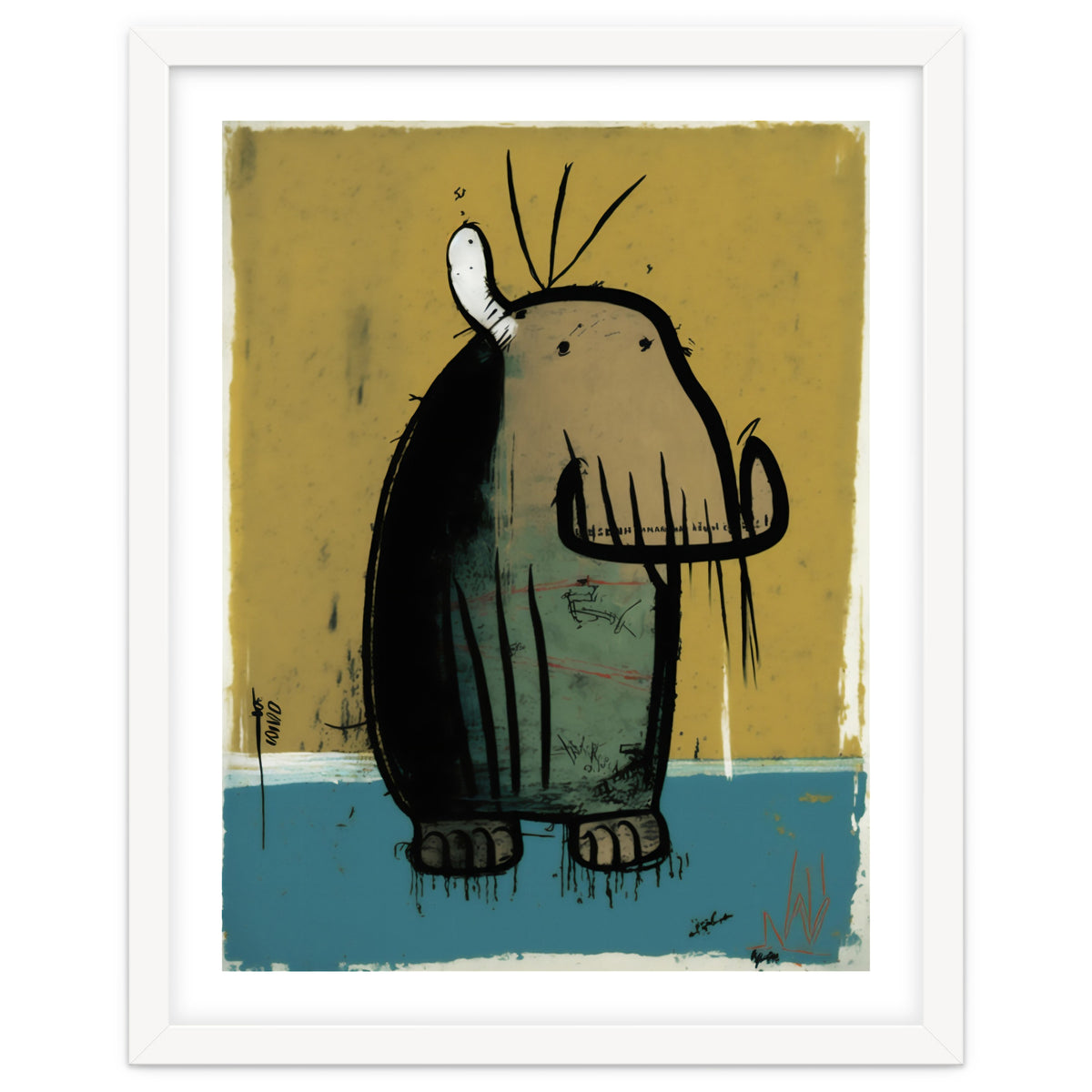 Walrus Expressionist Painting