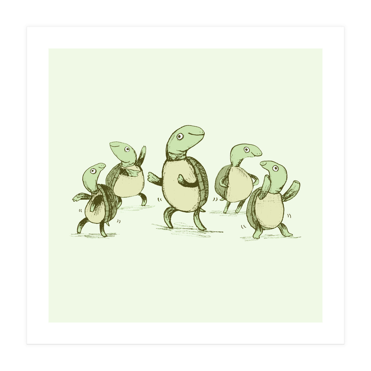 Dancing Turtles (Print Only)