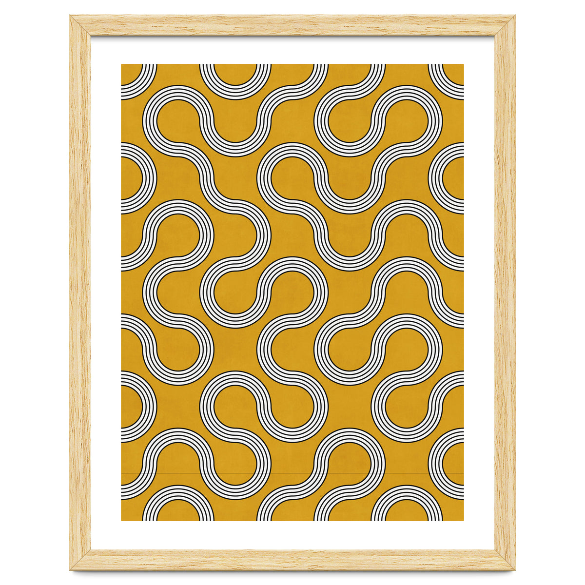 My Favorite Geometric Patterns No.31 - Mustard Yellow