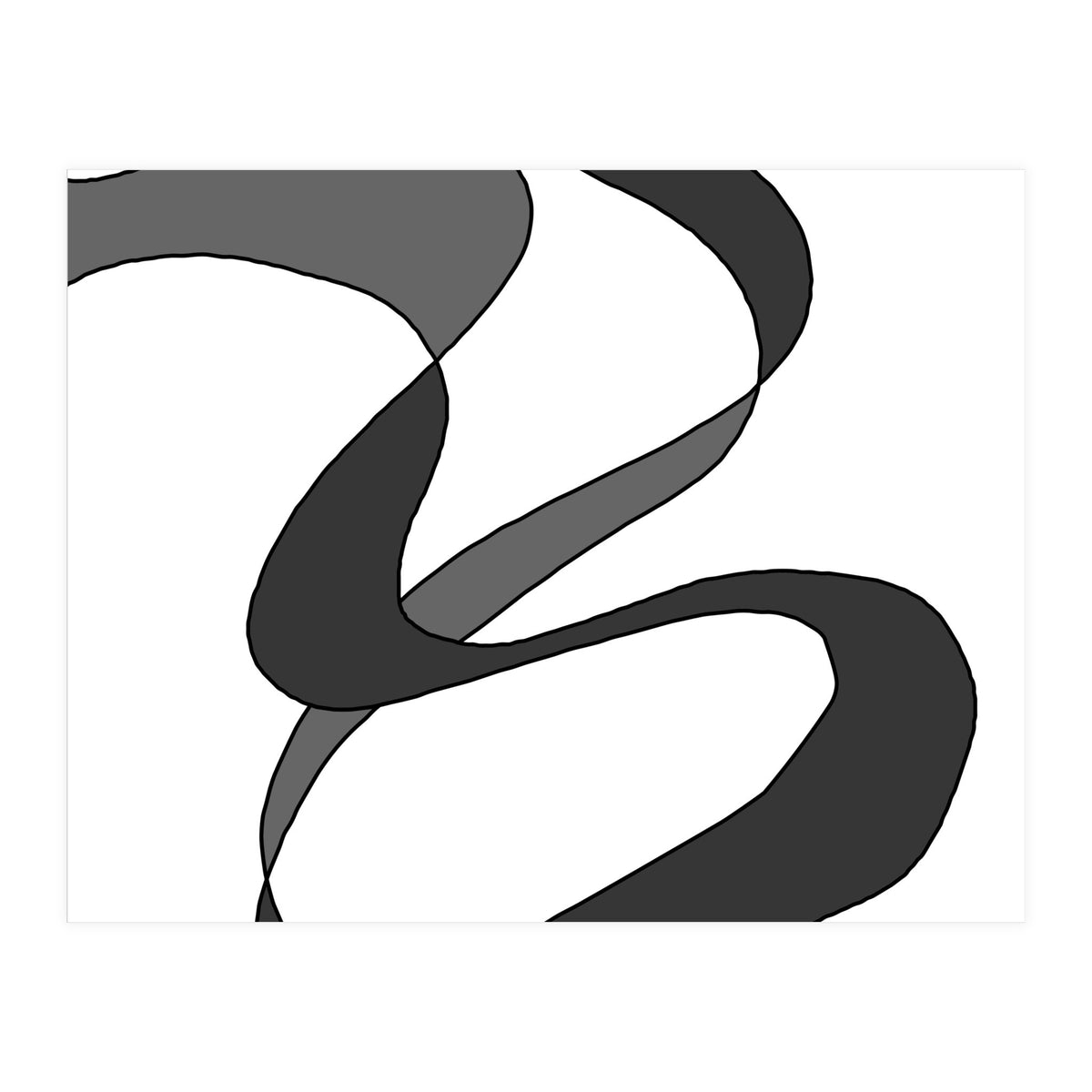 Grey Waves 2 (Print Only)