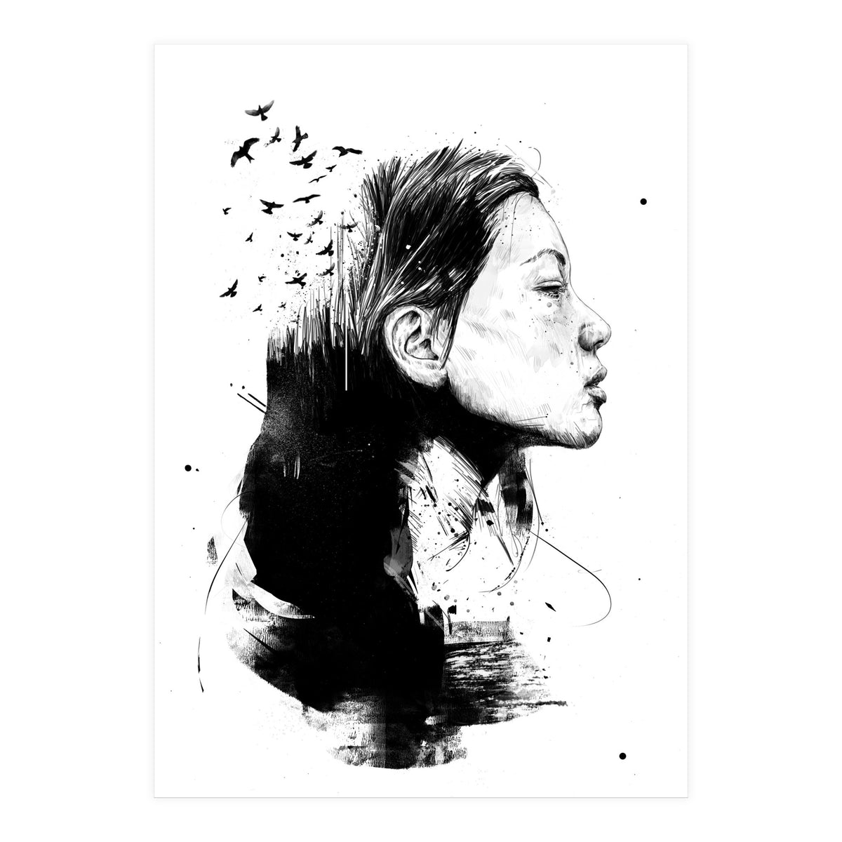 Open Your Mind (Bw) (Print Only)