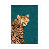 Cool Cat Cheetah Gold and Green (Print Only) thumbnail