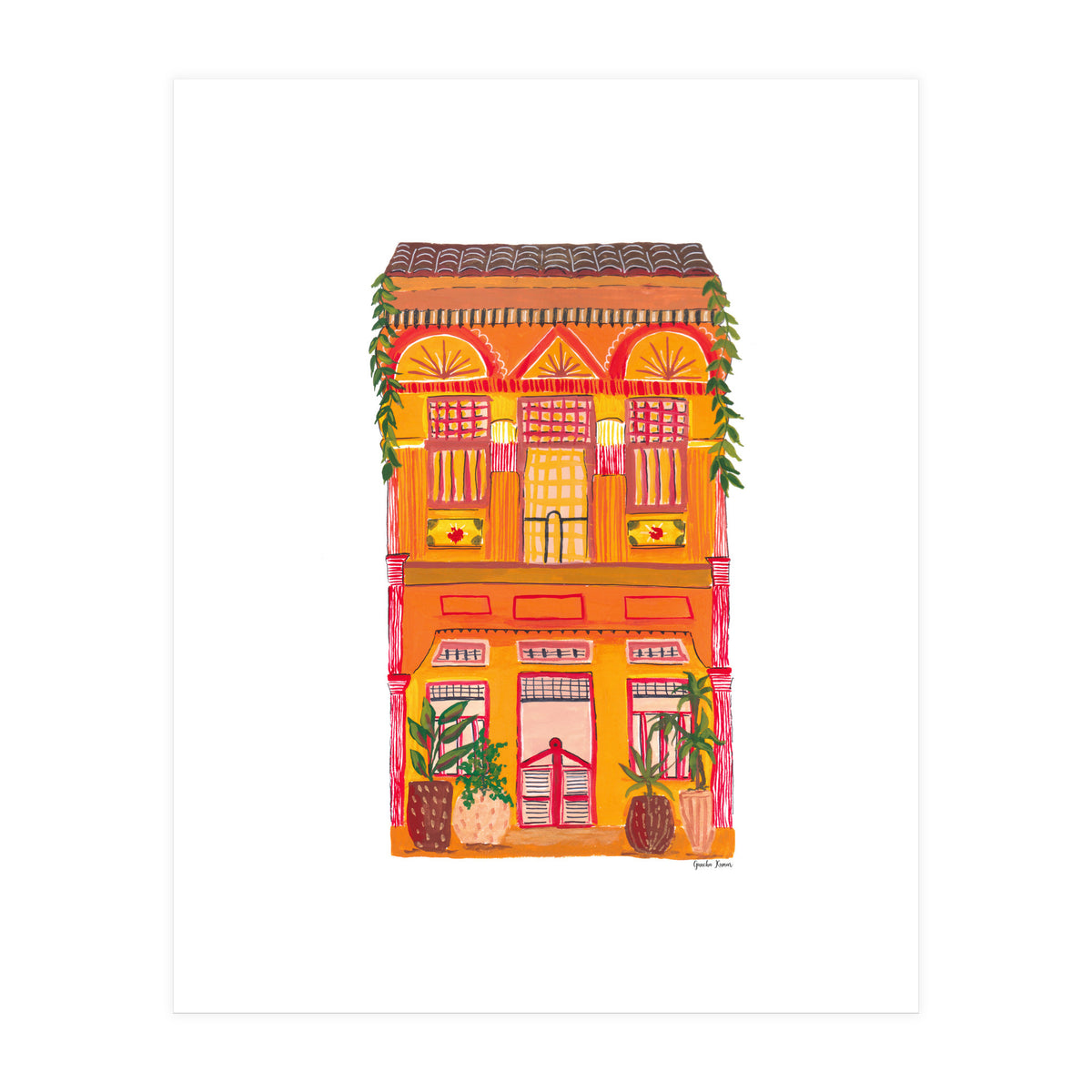 Orange House A4 (Print Only)