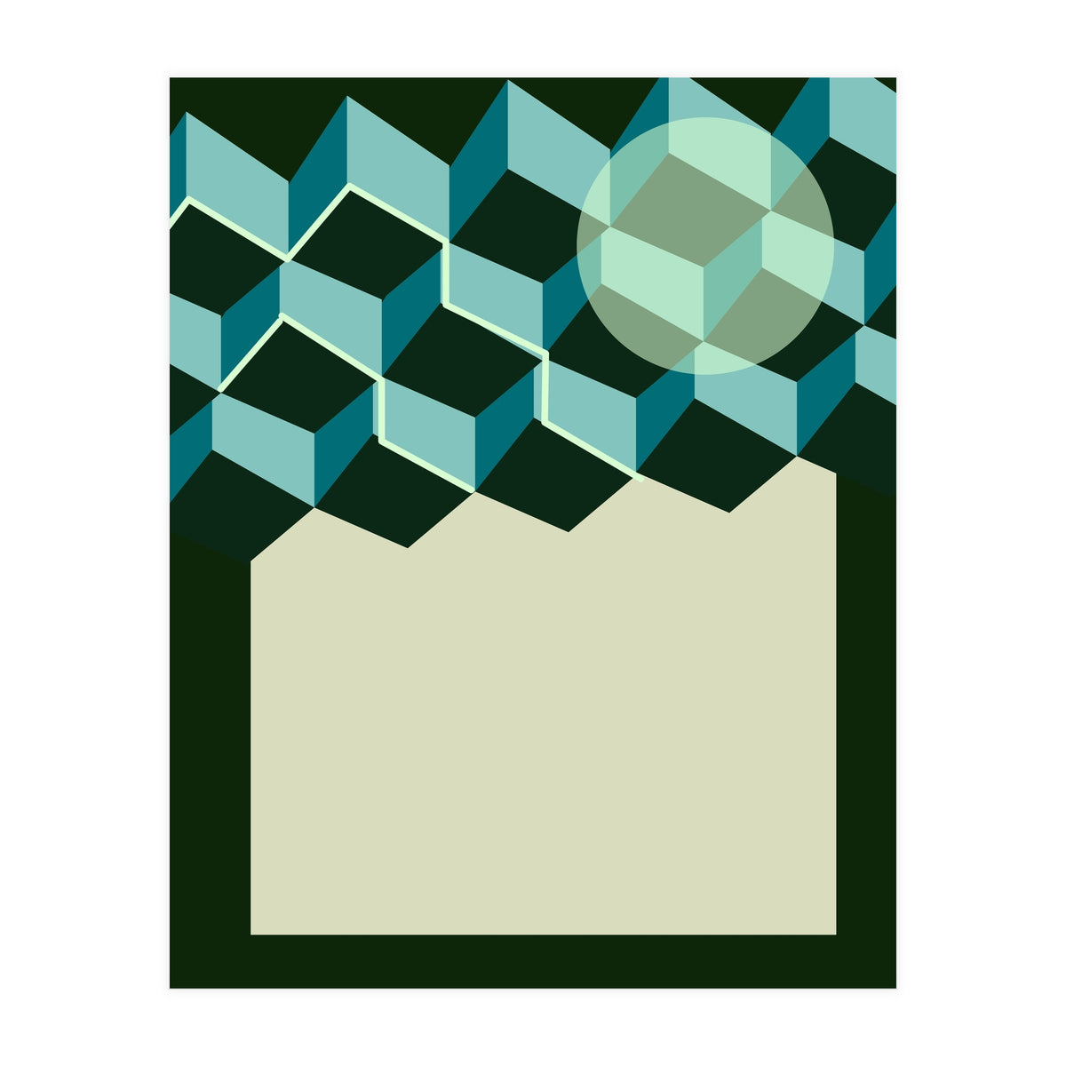 Aurora In The Mountains (Print Only)