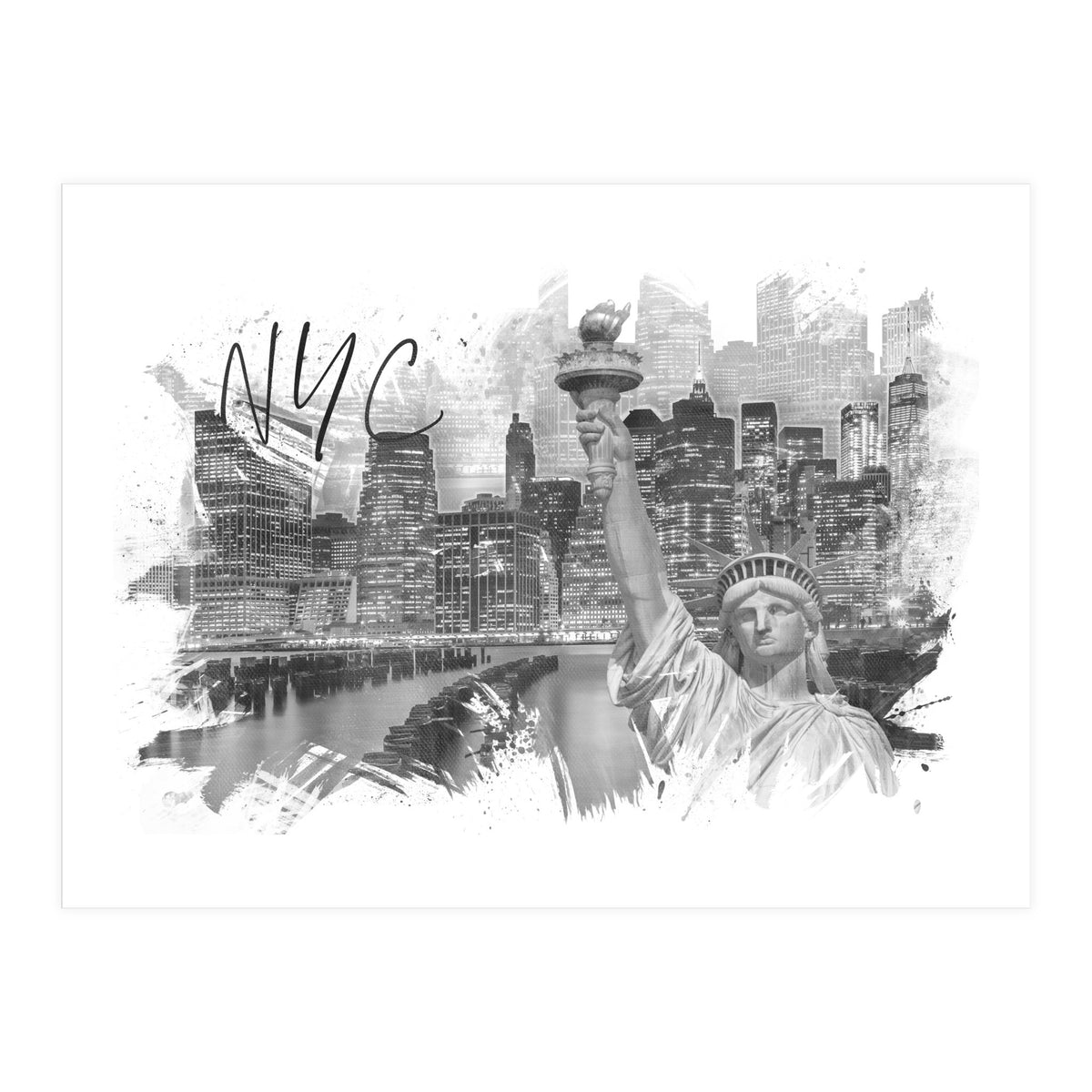 Trendy MANHATTAN Collage (Print Only)