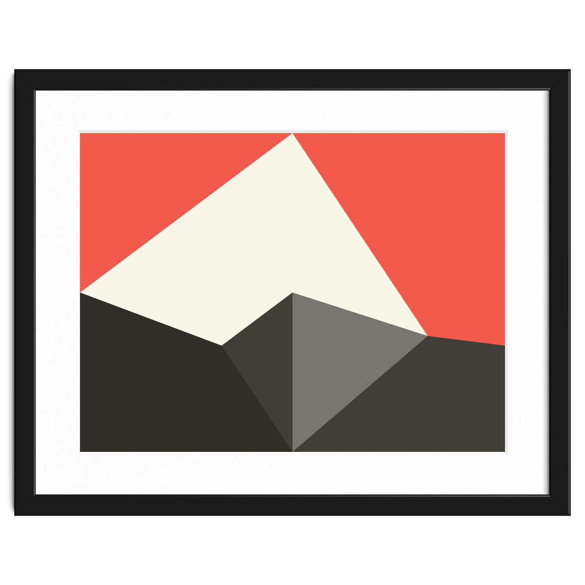 Geometric Shapes No. 77 - pink & grey