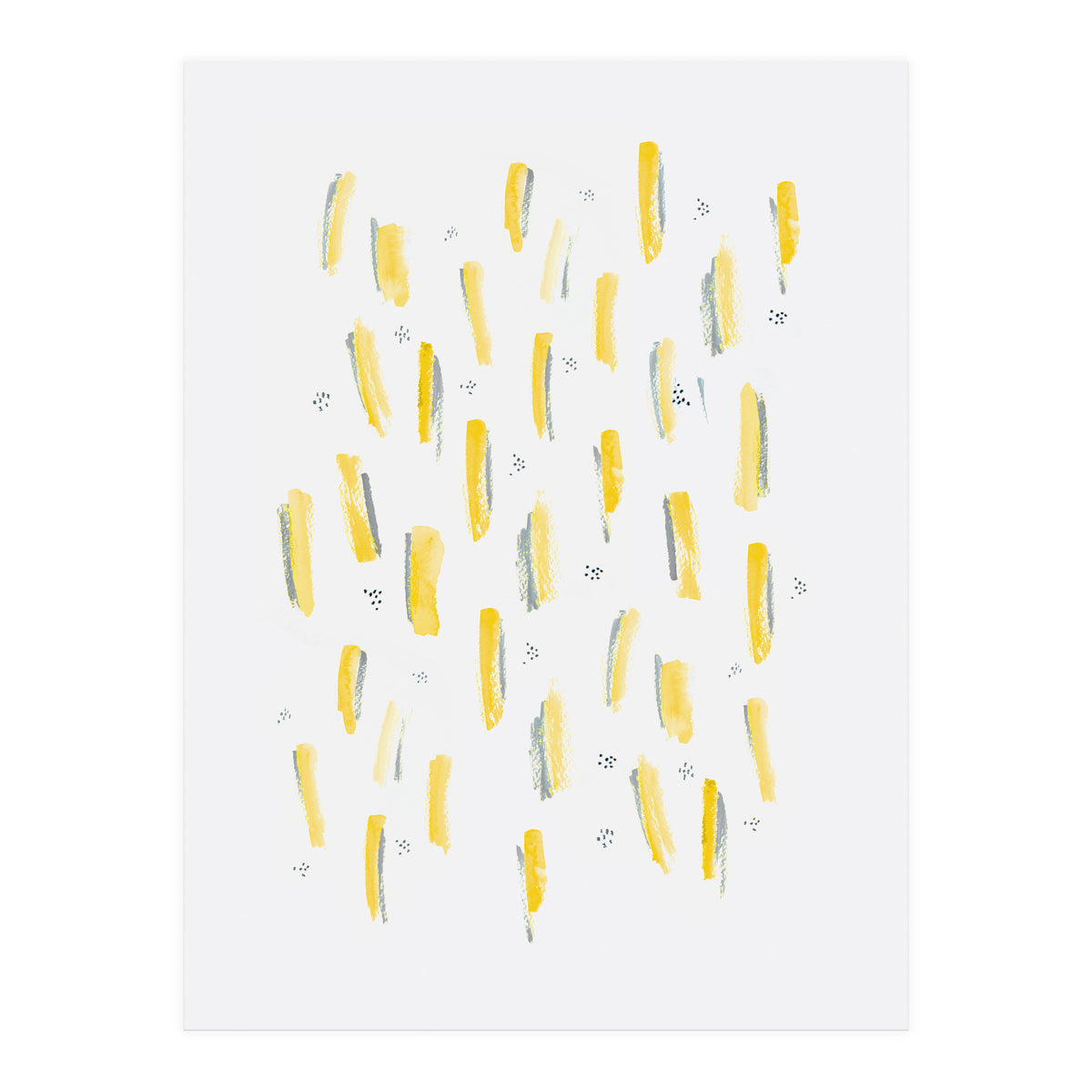 Brush Strokes Mustard (Print Only)