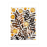 Flowers and foliage - yellow (Print Only) thumbnail