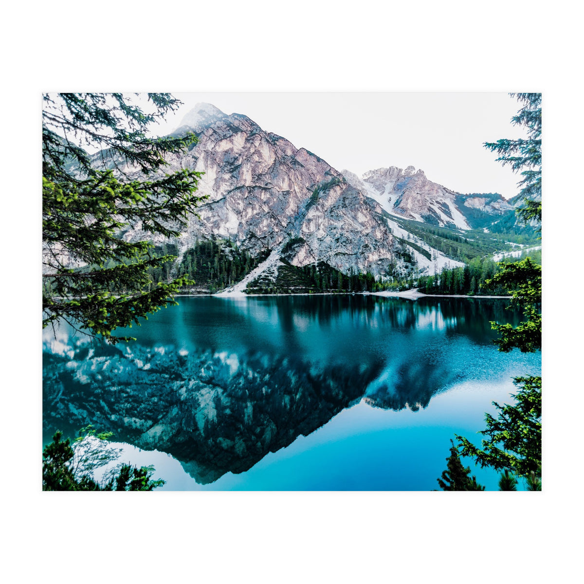 Mountain and lake (Print Only)