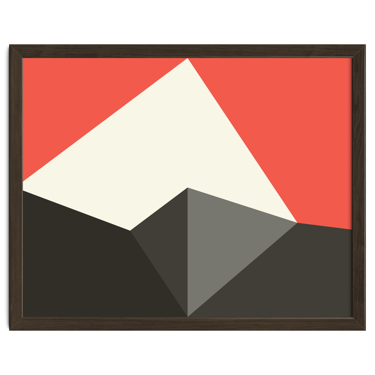 Geometric Shapes No. 77 - pink & grey