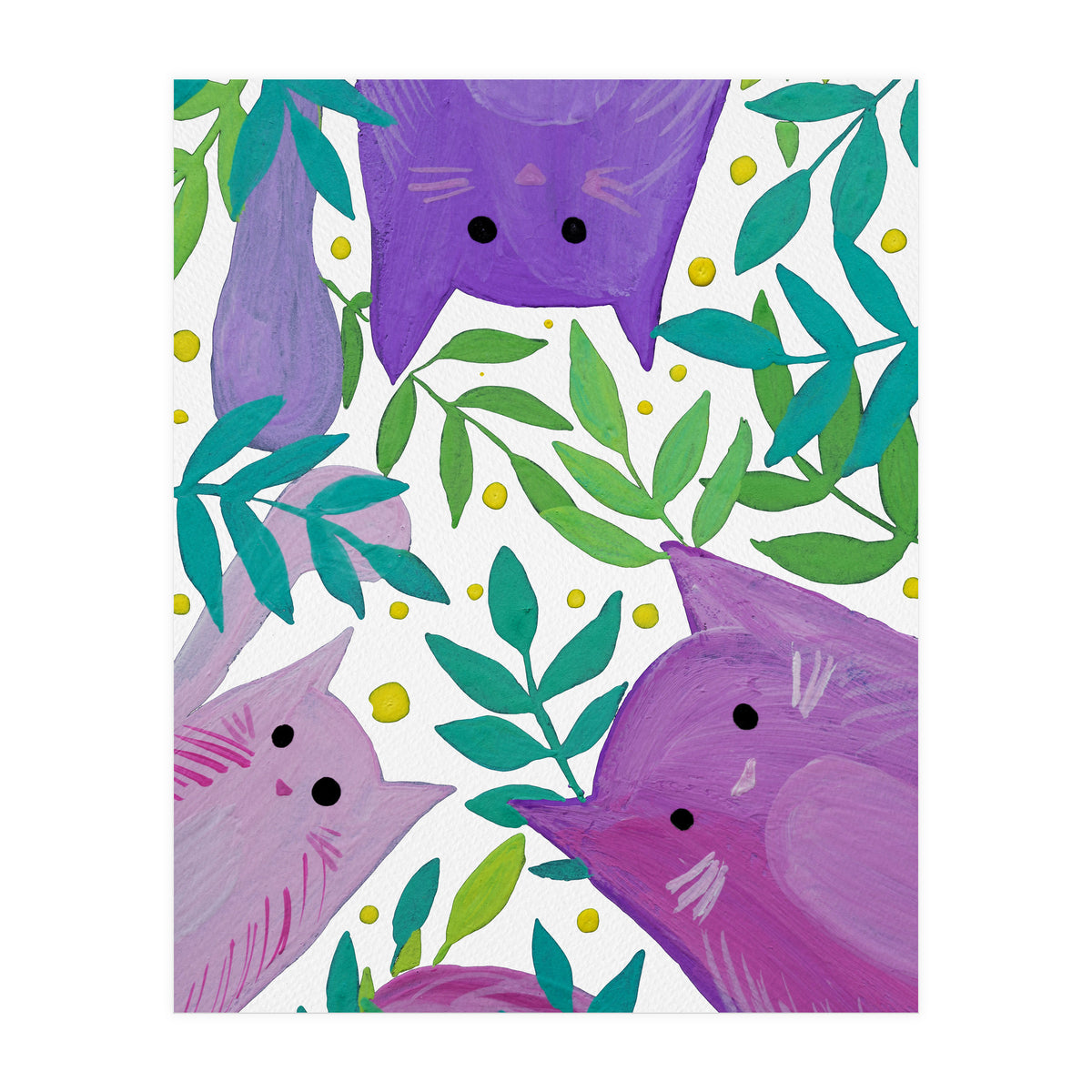 Cats And Branches (Print Only)