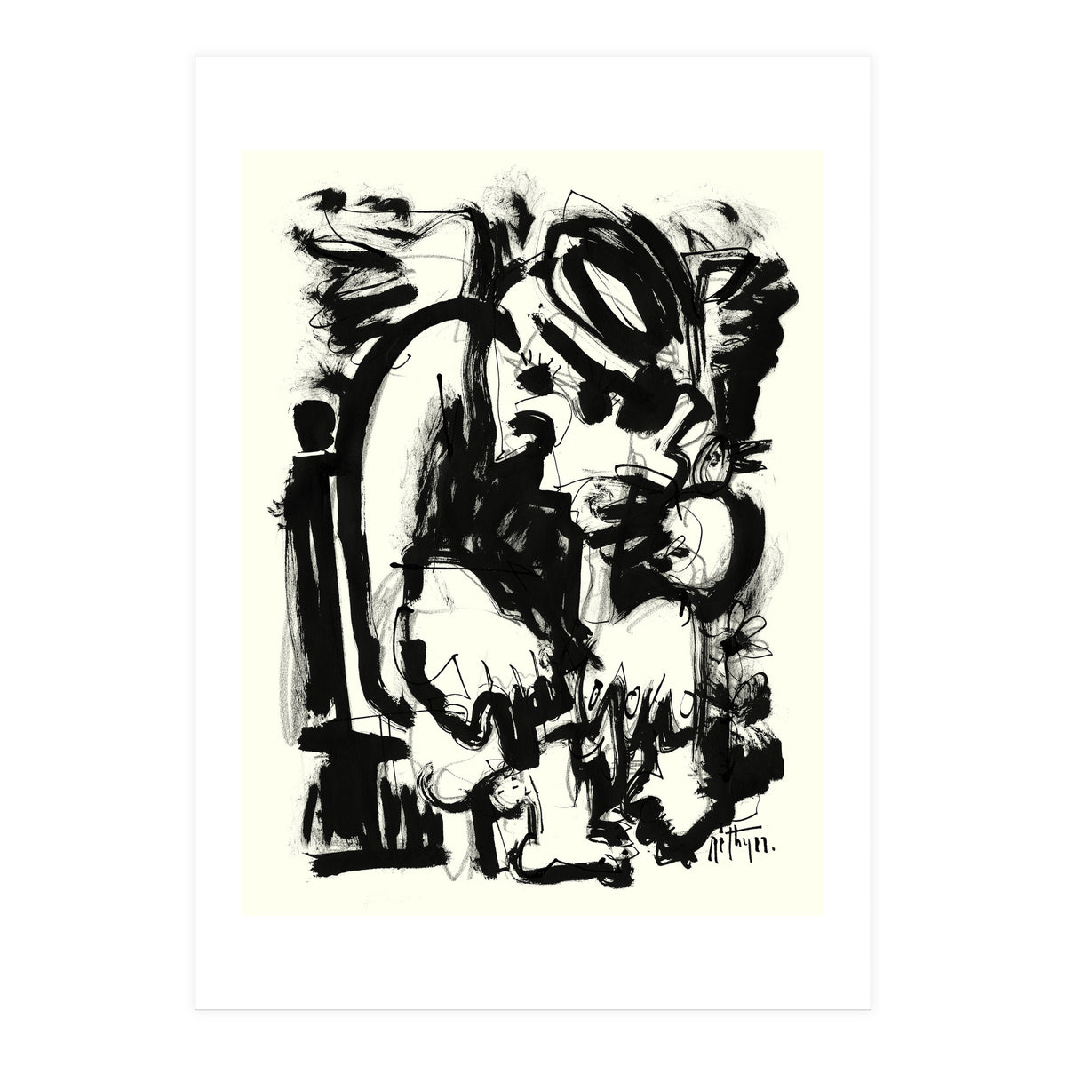 Saint With Bird (Print Only)