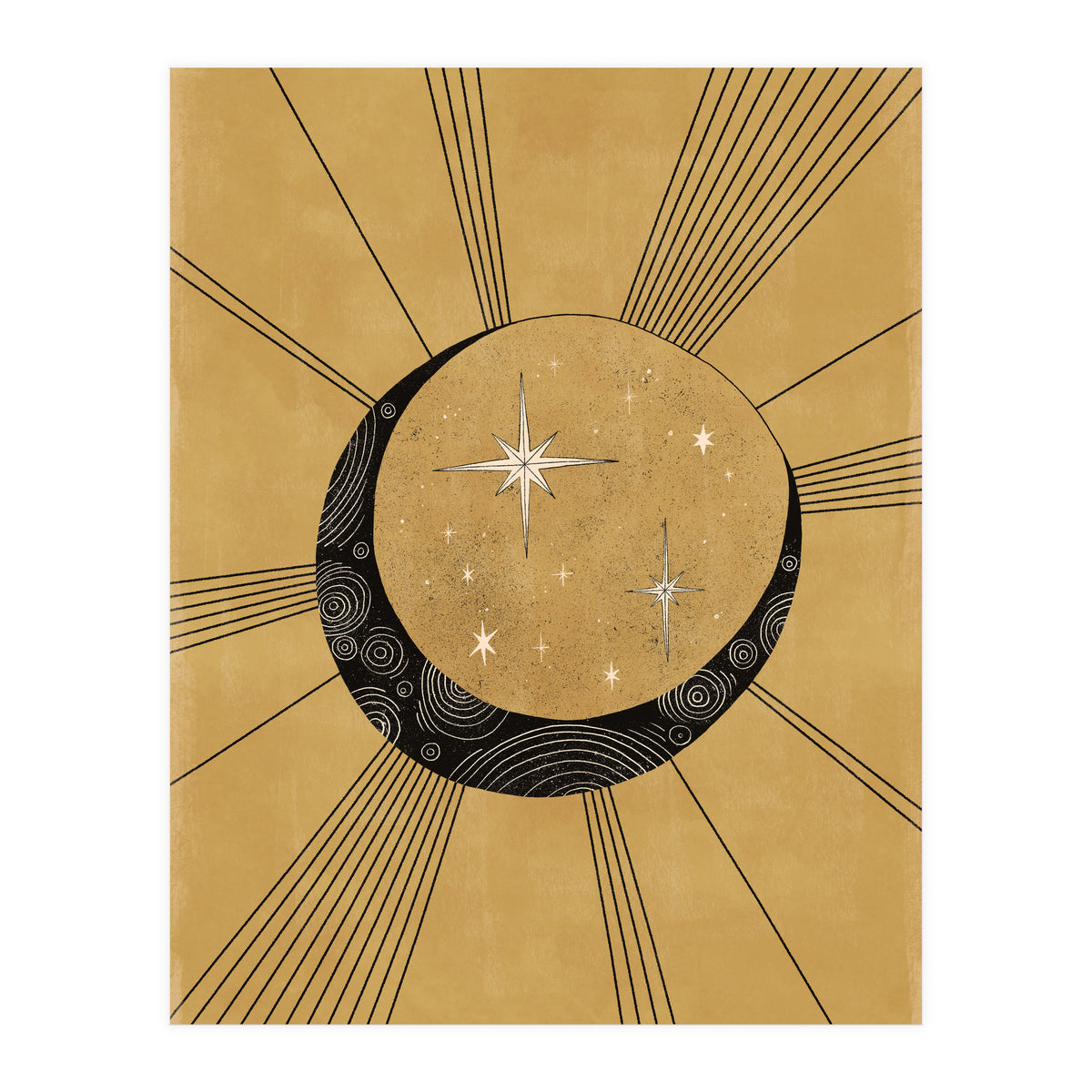 Moon With Runes (Print Only)