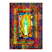 Graffiti Digital 2022 336 and Virgin of Guadalupe (Print Only)