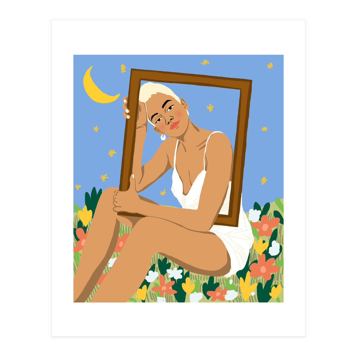 The Moon & Her Stars (Print Only)