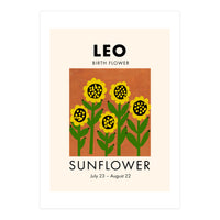 Leo Birth Flower Sunflower (Print Only)