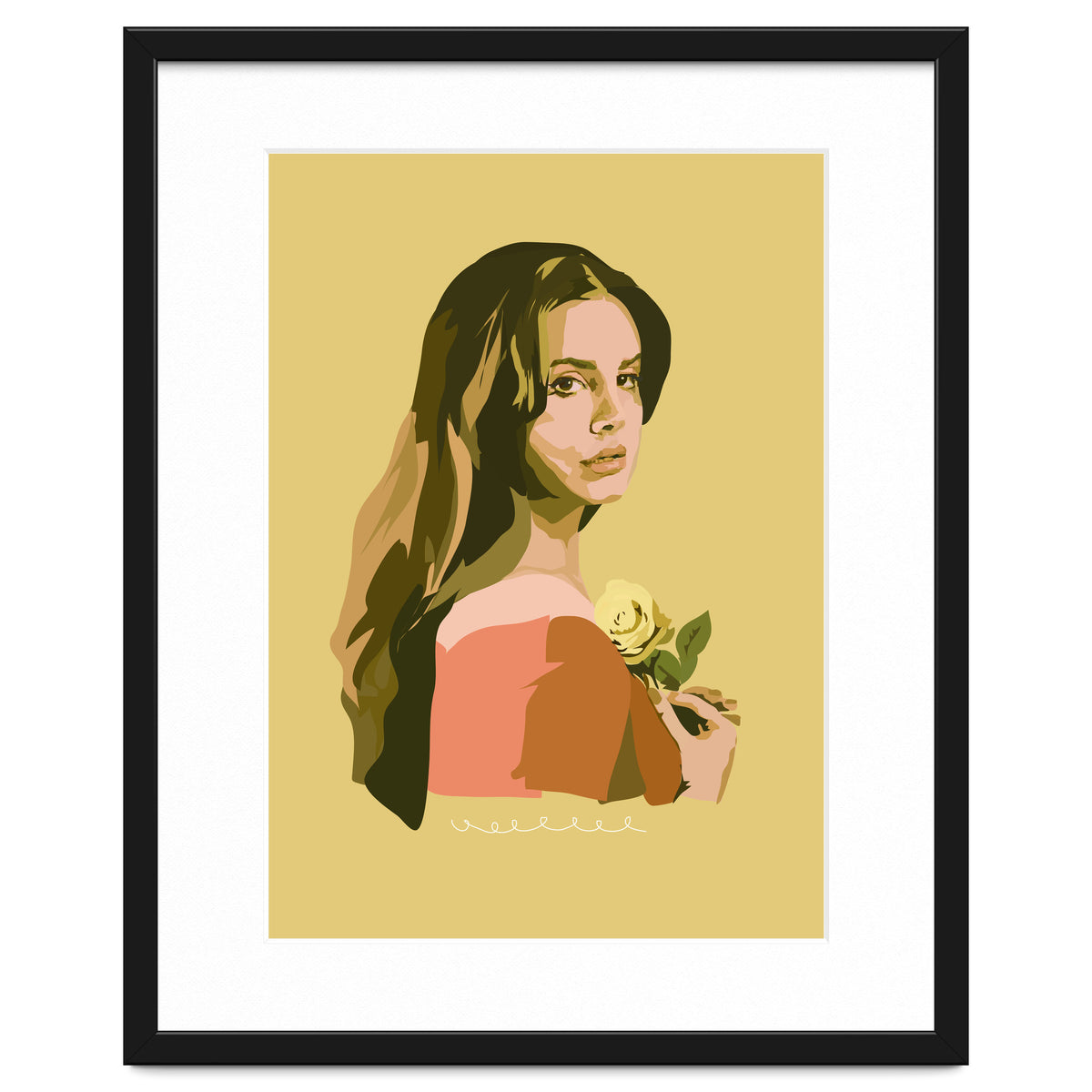 Lana Del Rey With Rose