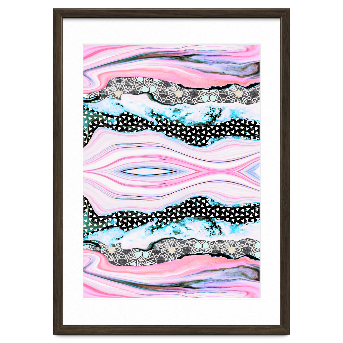 Abstract shapes of marble and patterns